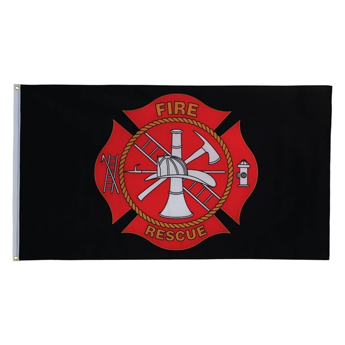 In the Breeze Fire Rescue 3x5 Grommet Flag 3633
