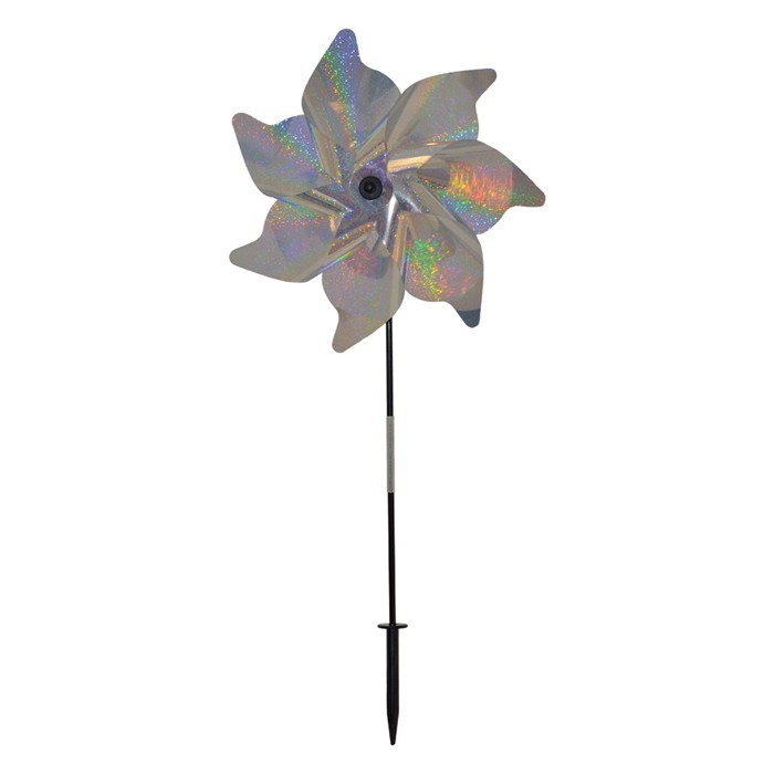 In the Breeze 18" Silver Sparkle Pinwheel Spinner 2898
