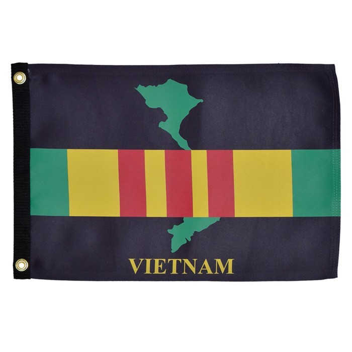 In the Breeze Vietnam Lustre 12x18 Grommet Flag 3668