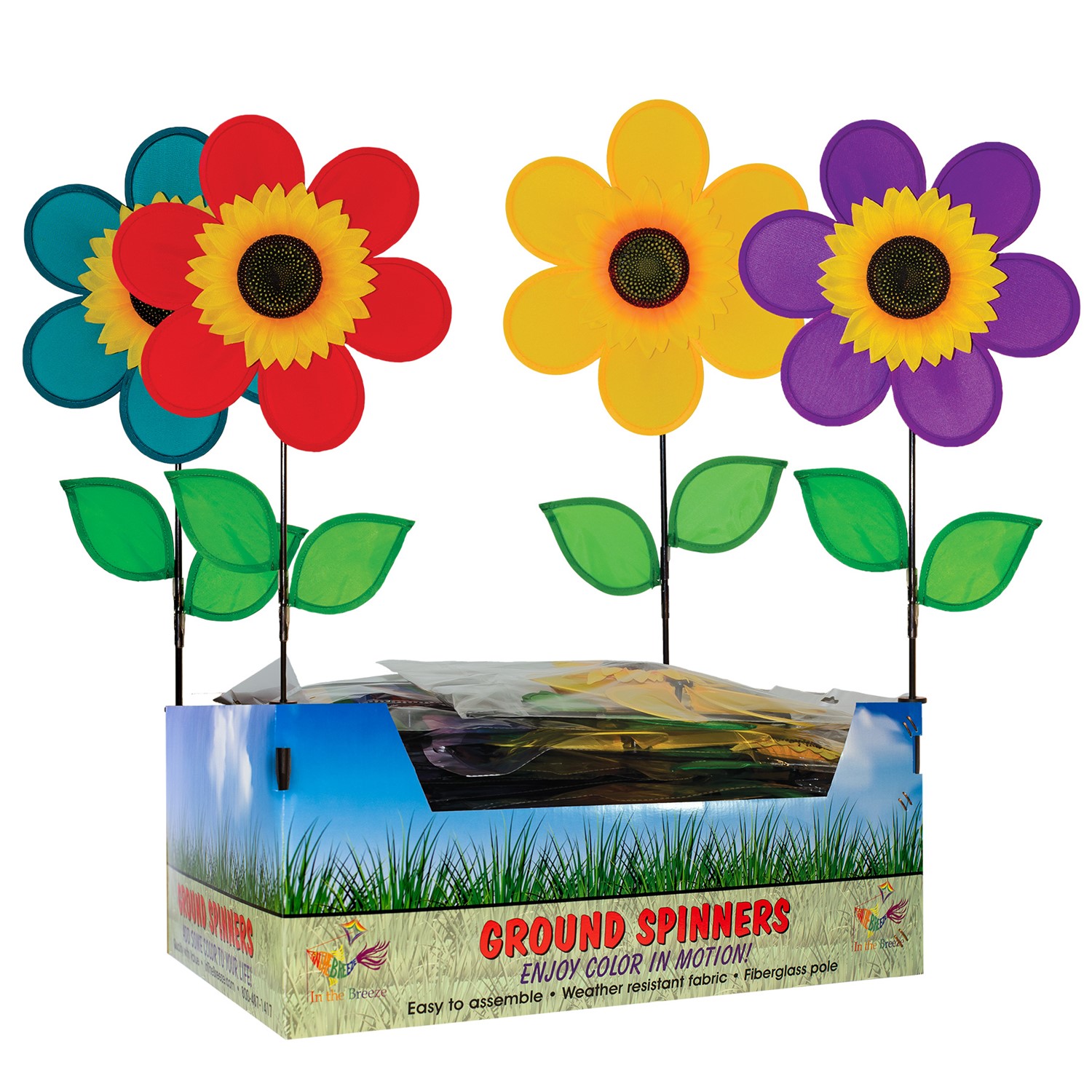 In the Breeze 12" Sunflower 30 PC POP Display 2751
