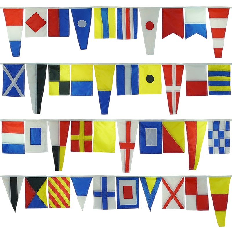 In the Breeze 40 Piece Maritime Signal Flags On String 3604