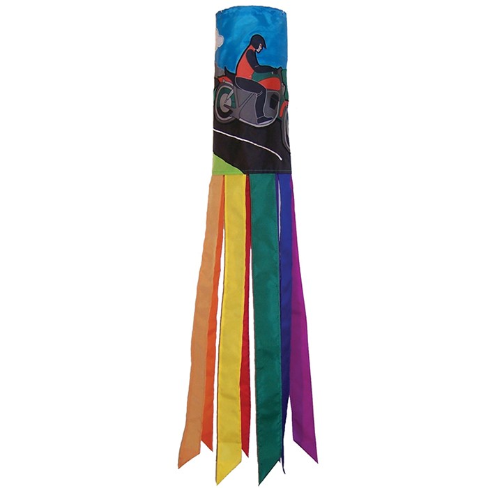 In the Breeze Motorcycle Man 40" Windsock* 4703
