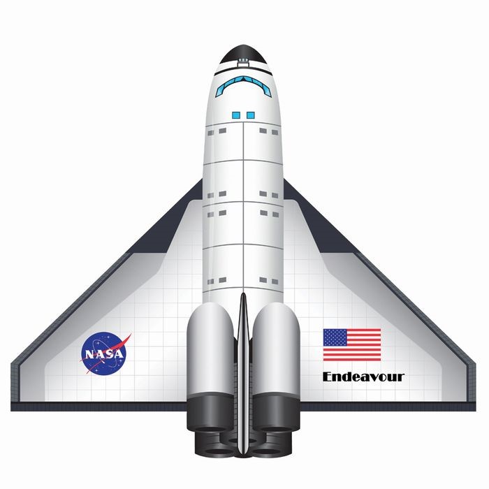 X-Kites & WindNSun Space Shuttle Endeavor 2D Flightzone X-71204
