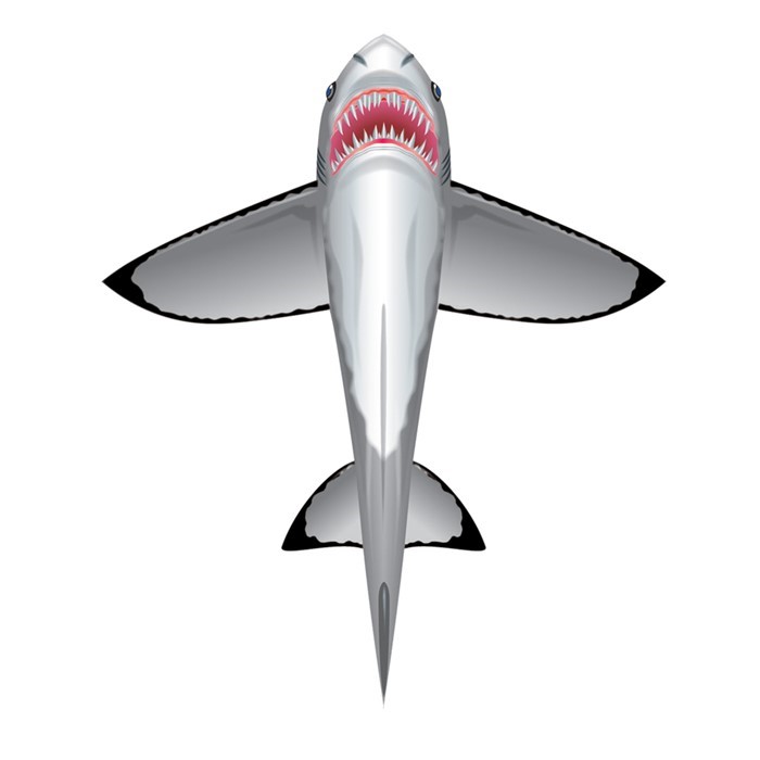 X-Kites & WindNSun Great White Shark SeaLife Kite X-70902