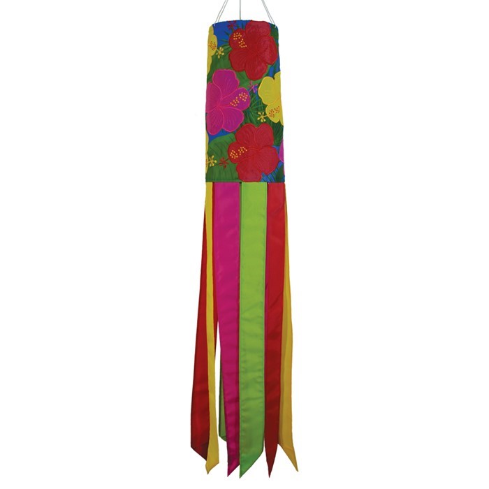 In the Breeze Tropical Flowers 40" Windsock 5144