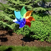 In the Breeze 18" Rainbow Poly Petal Spinner 2870 View 2