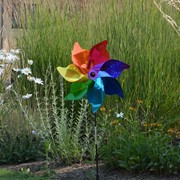 In the Breeze 18" Rainbow Sparkle Pinwheel Spinner 2897 View 2