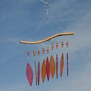 In the Breeze Hot Glass and Bead Wind Chime 7007 View 2