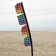 In the Breeze Rainbow 17" x 82" 4-Section Banner 4538 View 2