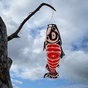 In the Breeze Salmon Totem 48" Fish Windsock 5120 View 2