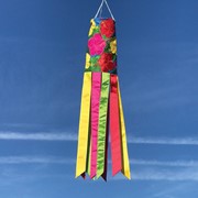 In the Breeze Tropical Flowers 40" Windsock 5144 View 2