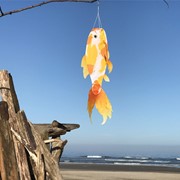 In the Breeze Realistic Yellow Koi 30" Fish Windsock 5155 View 2
