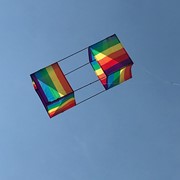 In the Breeze Rainbow Stripe Box Kite 3254 View 3