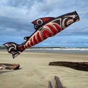 In the Breeze Salmon Totem 48" Fish Windsock 5120 View 3