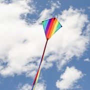 In the Breeze Rainbow Stripe 18" Diamond Kite 3191 View 4