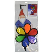In the Breeze Gnome with 10" Rainbow Flower Spinner 2697 View 5
