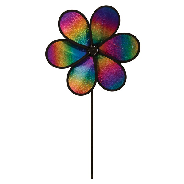 In the Breeze 12" Rainbow Whirl Flower Spinner 2872