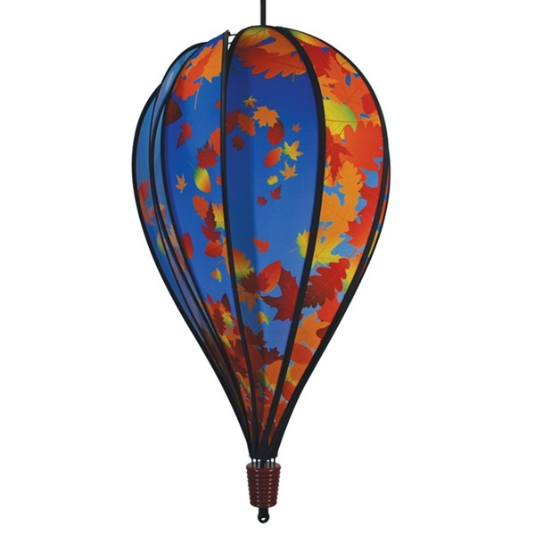 In the Breeze Fall Leaves 10 Panel Hot Air Balloon Spinner 0997