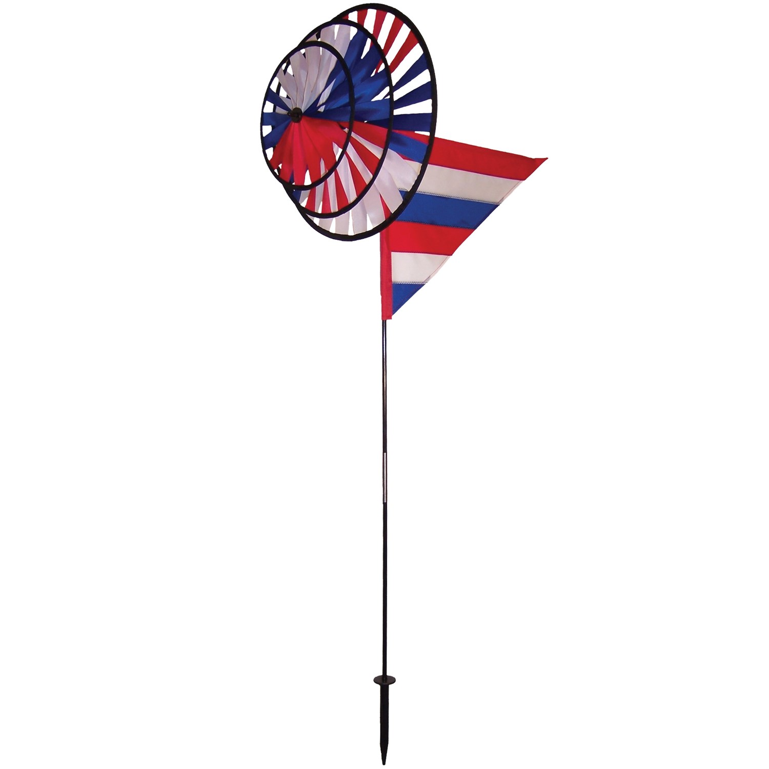 In the Breeze Patriot Wind Sail Triple Wheel Spinner 2835
