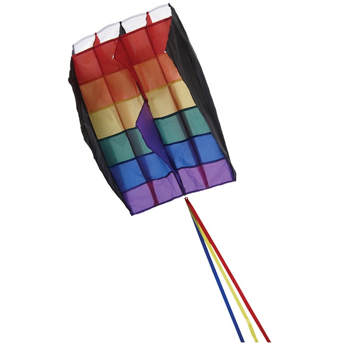 thumbnail image 2 of In The Breeze Rainbow Stripes 5.0 Air Foil Kite - Easy To Fly With 300ft Line & Carry Bag 2 of 11