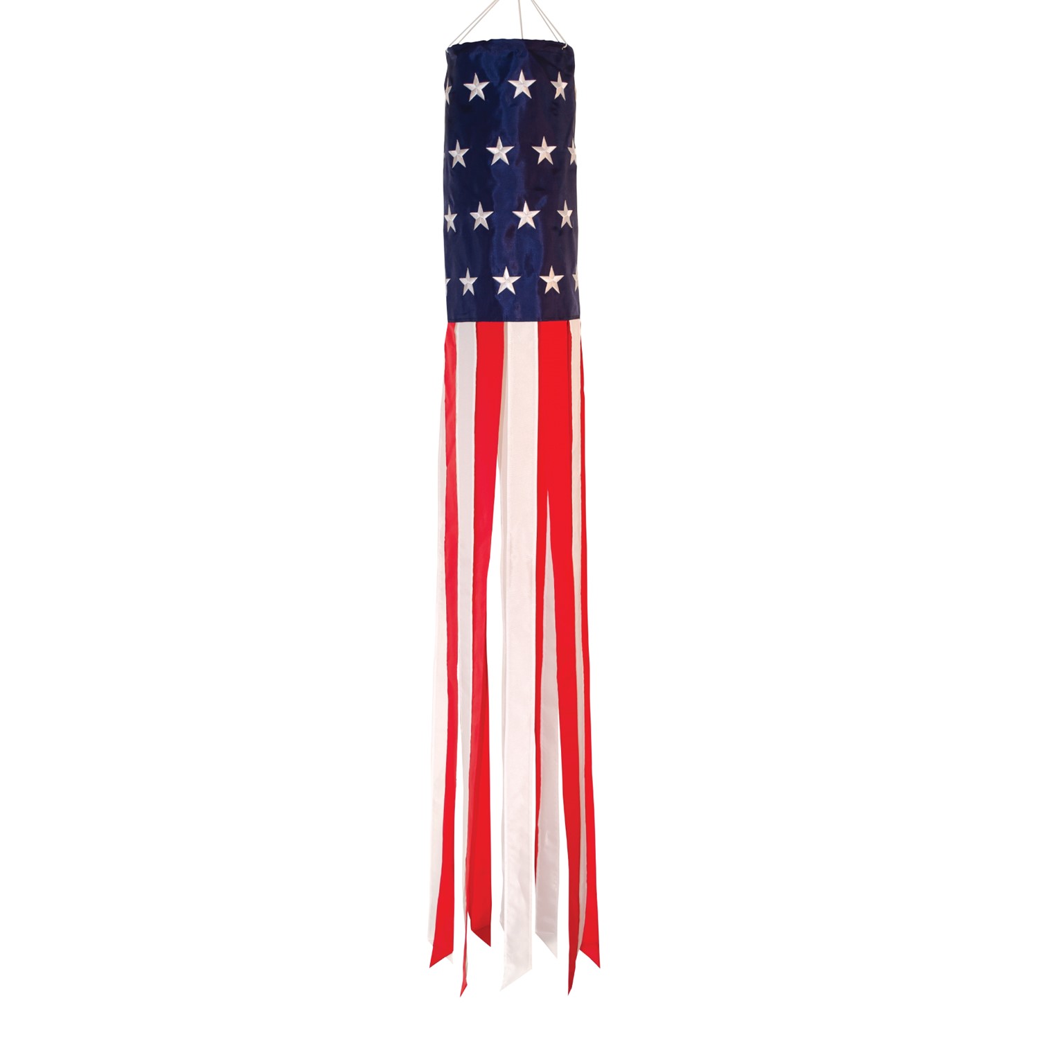 In the Breeze U.S. Stars and Stripes Embroidered 40" Windsock 4112