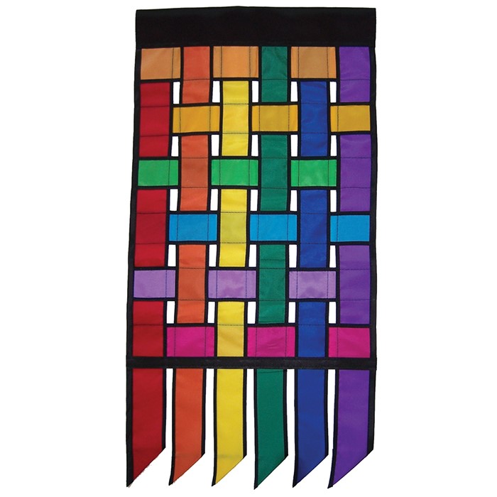 In the Breeze Rainbow Weave House Banner Tails 4354
