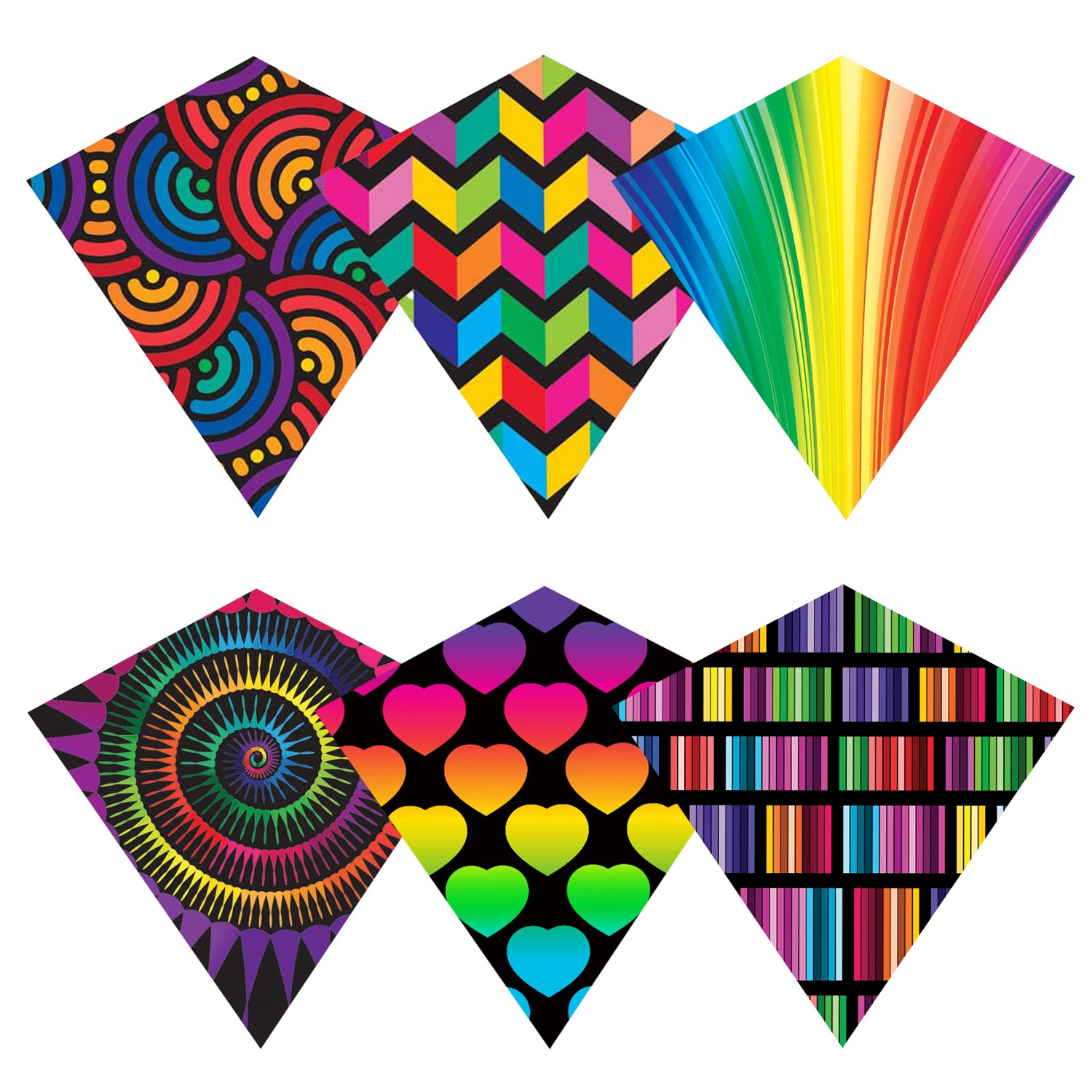 X-Kites & WindNSun Color Max Diamond 12 PC Assortment X-81430