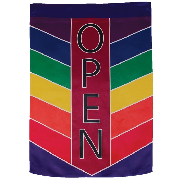 In the Breeze Open Chevron Lustre House Banner 7300