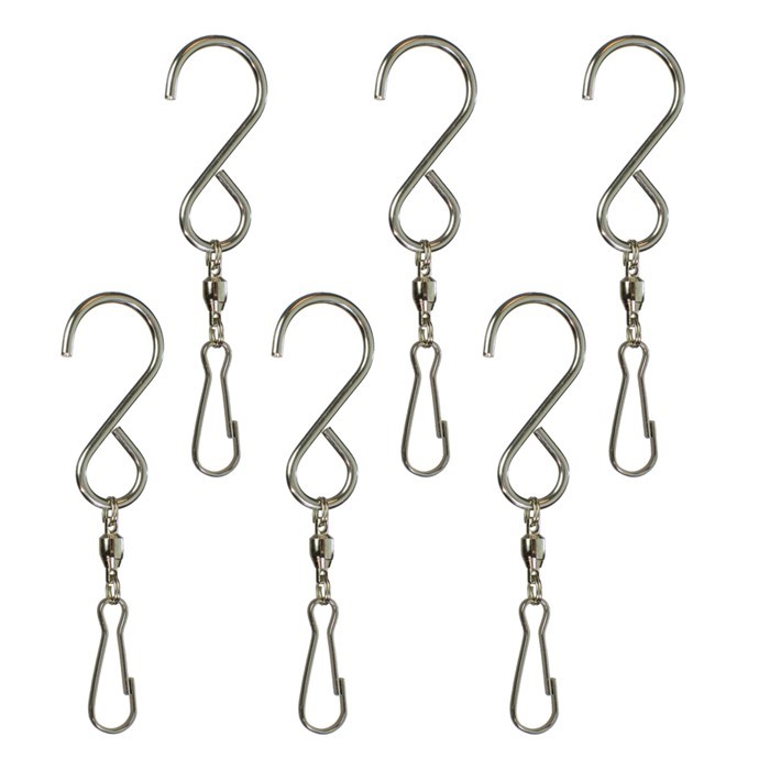 Hang-It S Hooks with Swivel - 6 PC, In the Breeze