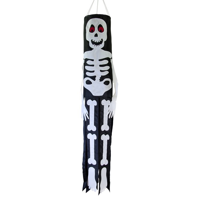 In the Breeze Lil' Bones Skeleton 3D 40" Windsock 5021