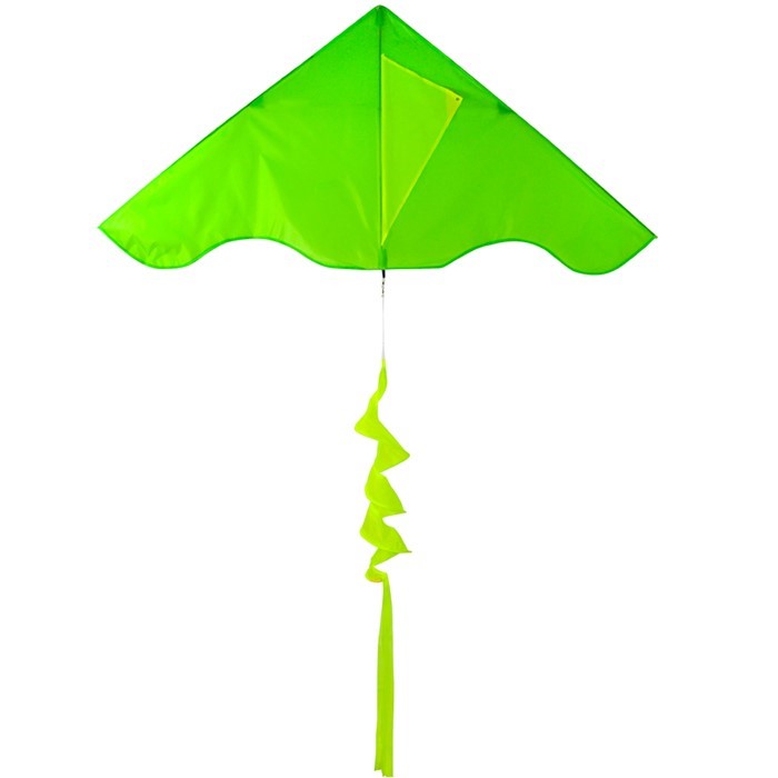 In the Breeze Green Colorblock Delta with Yellow Twister Tail 3246