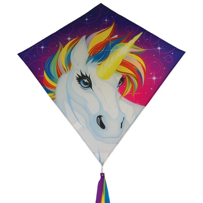 In the Breeze Unicorn 30" Diamond Kite (Optimized for Shipping) 3259