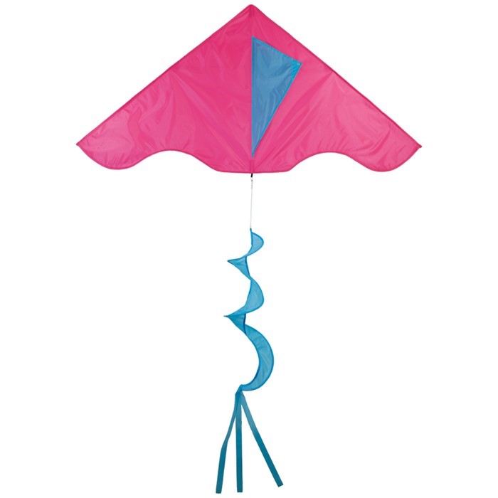 In the Breeze Pink/Aqua Colorblock Delta Kite 3271