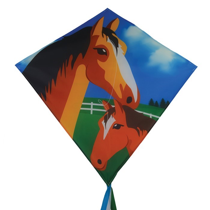 In the Breeze Mare & Foal 30" Diamond Kite (Optimized for Shipping) 3277