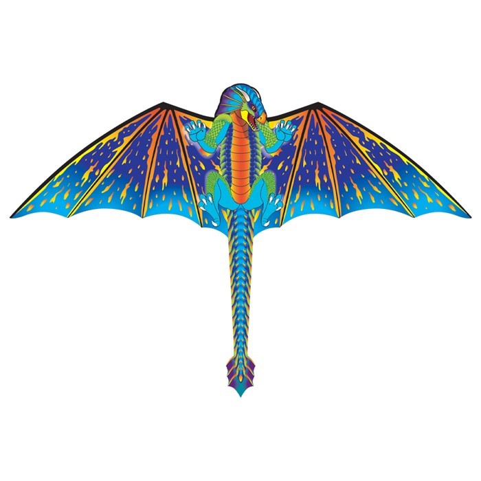 X-Kites & WindNSun Blue Dragon Supersize 2D Kite X-72223