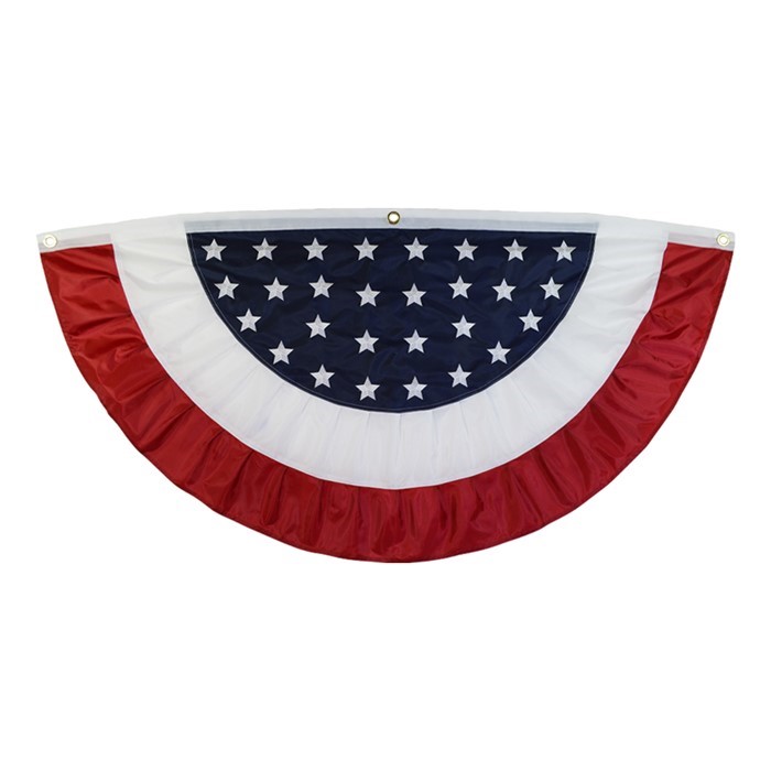 In the Breeze Patriotic Ruffle Bunting 3708