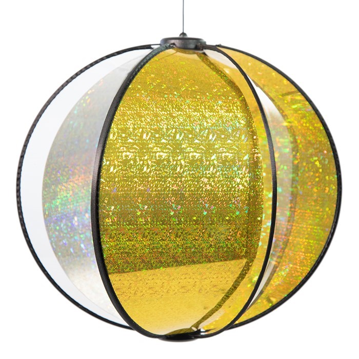 Wind Fairys Laser Gold Spinning Globe WF-85713