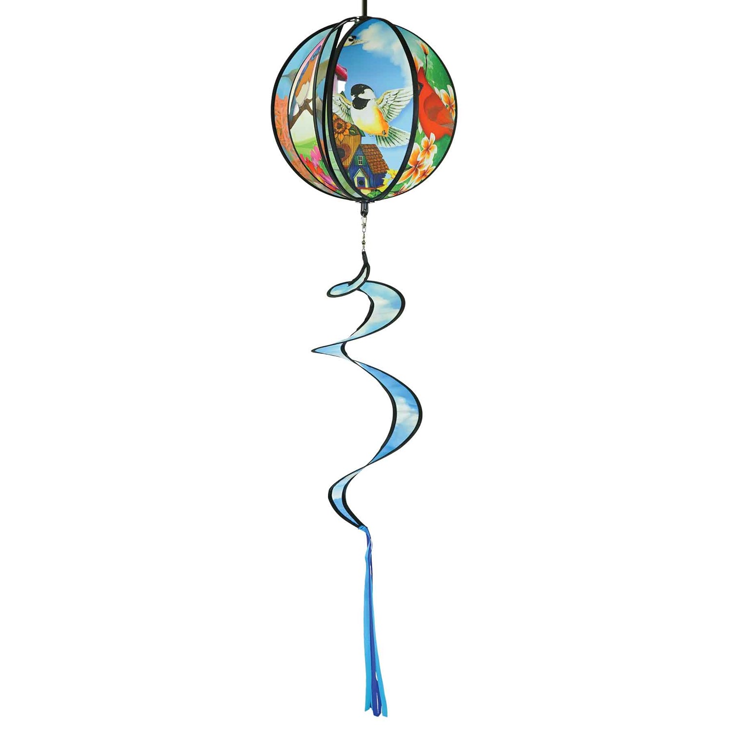 In the Breeze 11" Bird Hanging Ball Spinner 2487