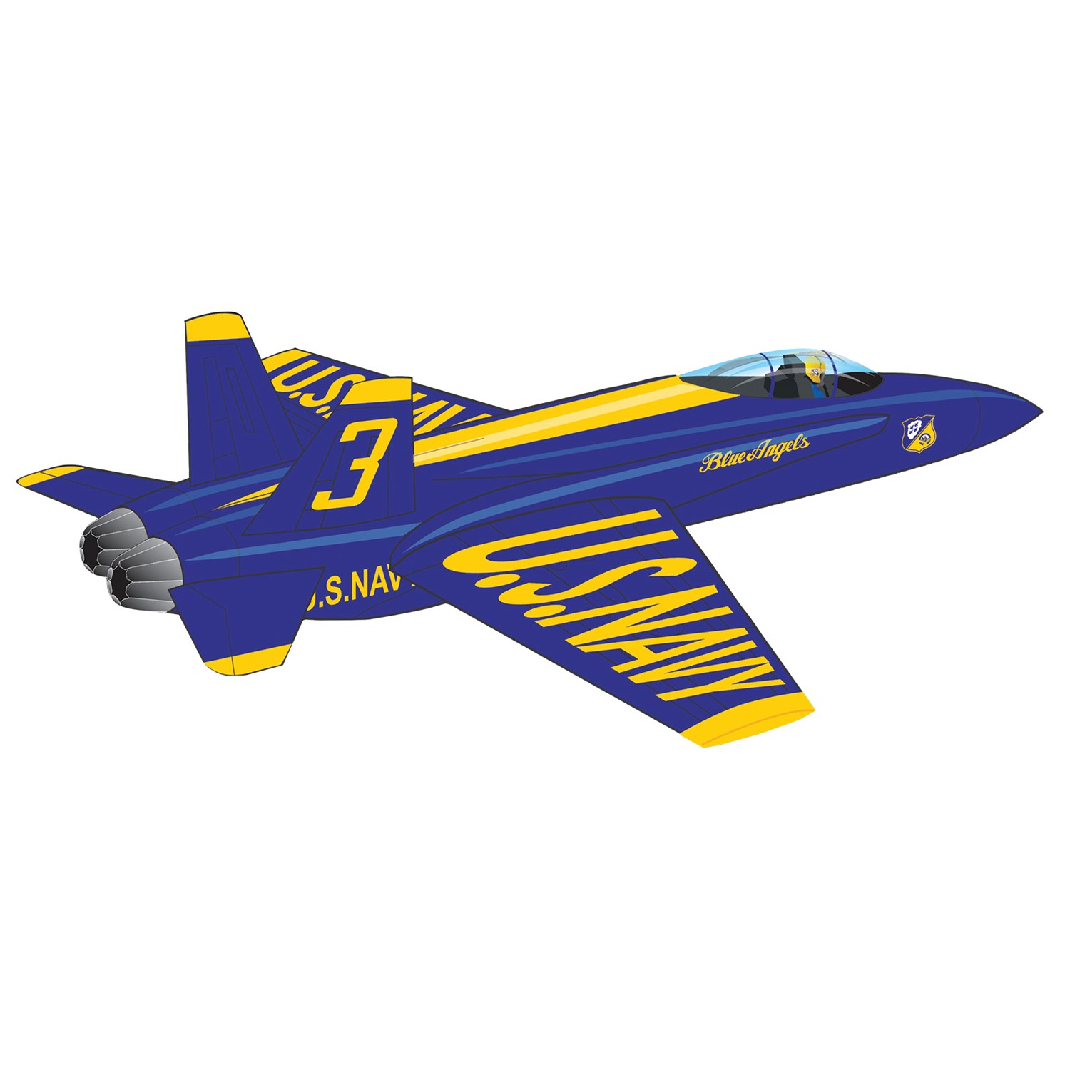 X-Kites & WindNSun Blue Angel Supersize Ultra Kite X-72140