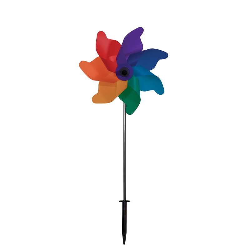 In the Breeze 12" Rainbow Poly Petal Spinner 2869