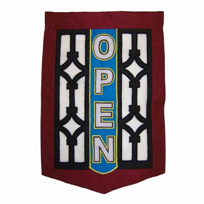 In the Breeze Open Screen Door Garden Flag* 4439