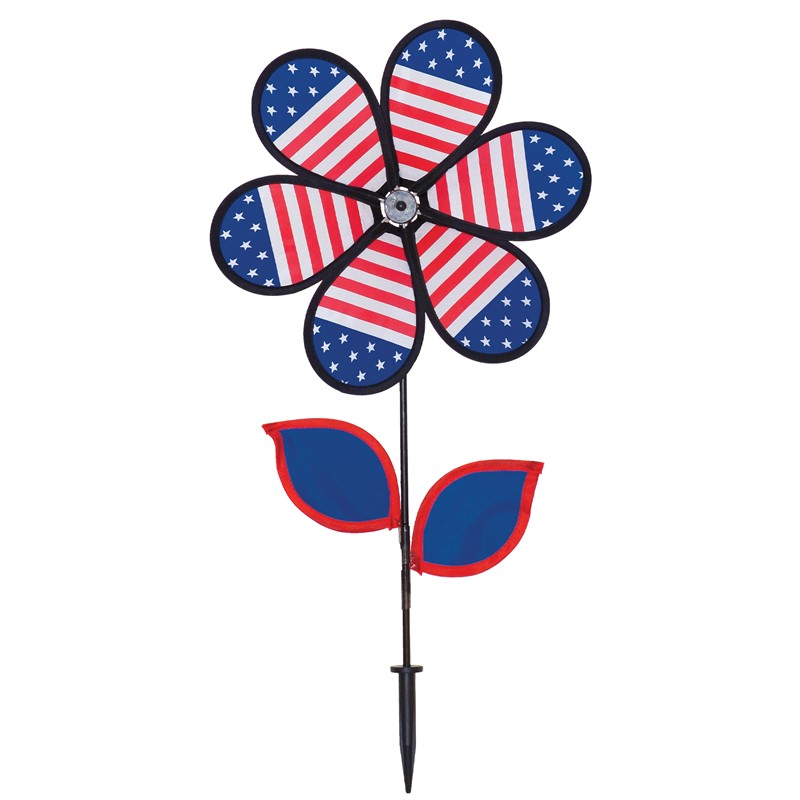 In the Breeze 12" Patriotic Flower with Leaves 2788