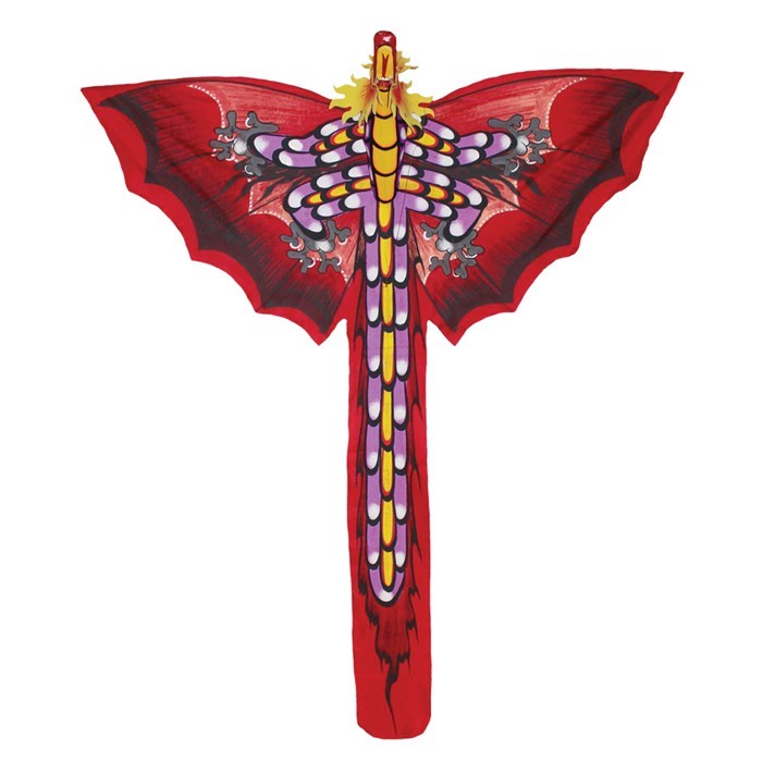 Small Red Dragon Bali Kite In the Breeze