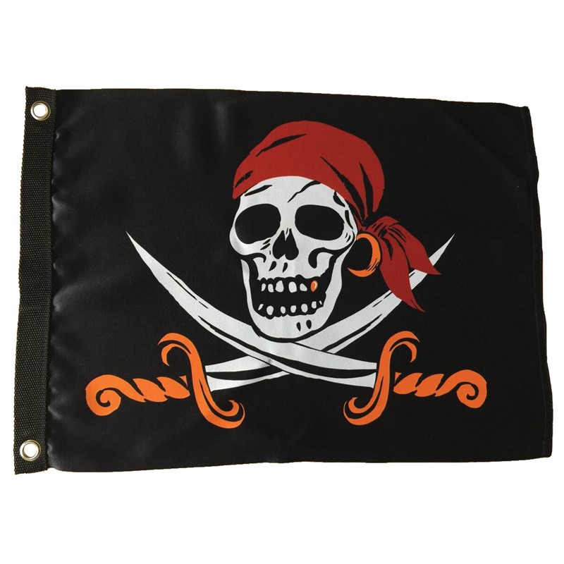 In the Breeze Captain Cutlass Lustre 12x18 Grommet Flag 3658