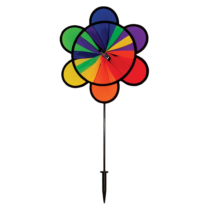 In the Breeze 12" Rainbow Double Flower Wheel Combo 2770