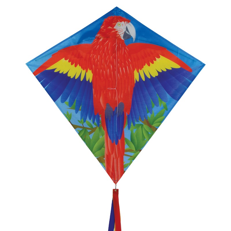 In the Breeze Parrot 30" Diamond Kite (Optimized for Shipping) 3218