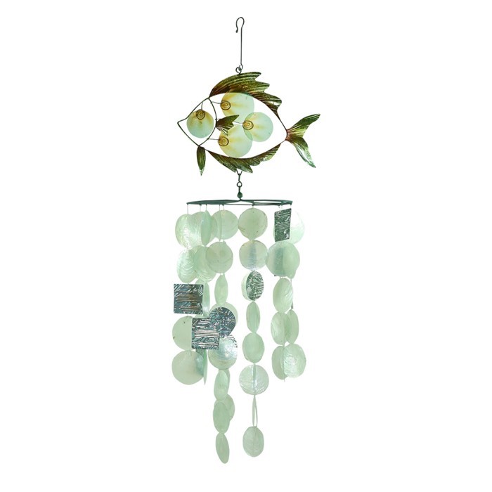 Tropical Fish Capiz Breeze Wind Chime In the Breeze Wholesale