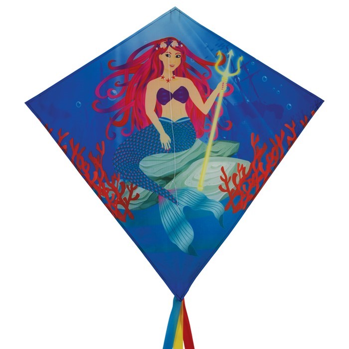 In the Breeze Mermaid 30" Diamond Kite (Optimized for Shipping) 3258