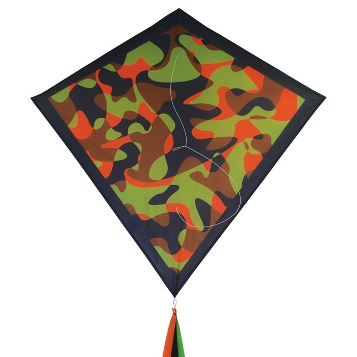 In the Breeze Orange Camouflage 30" Diamond Kite 3262