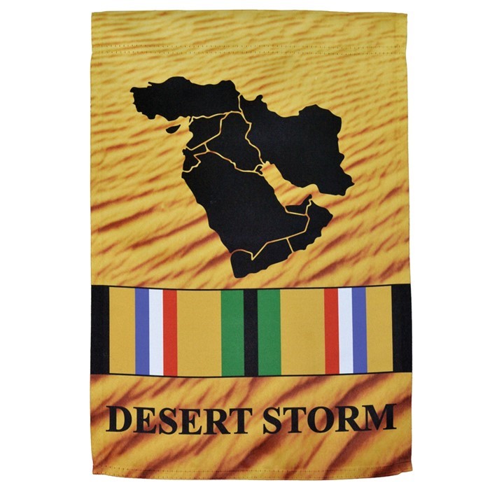 In the Breeze Desert Storm Veteran Lustre Garden Flag 7412